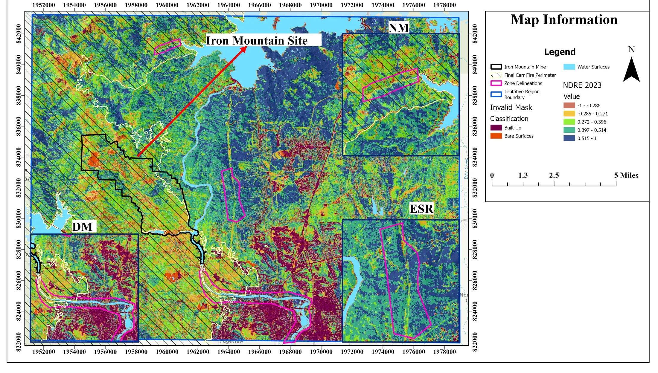 GIS support for researchers — example of the work produced